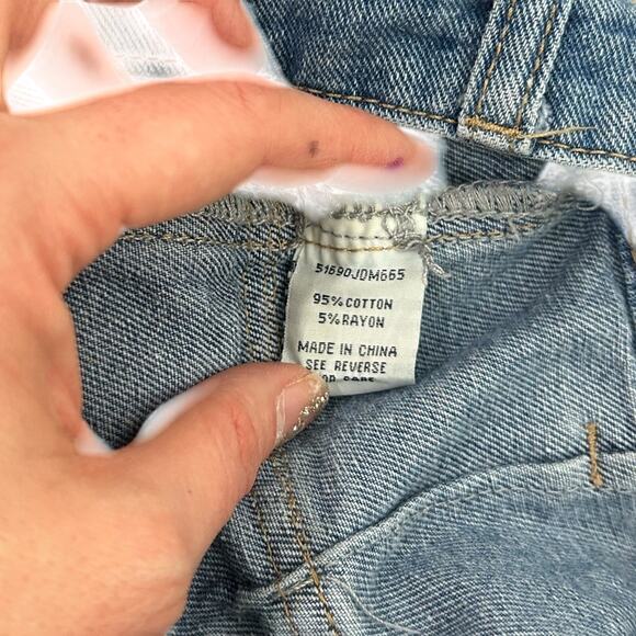 Cotton- cargo - short jean shorts- pockets- with unique closure-11 Y2K sixty six - Picture 9 of 9